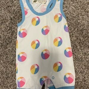 Colorful Beach Ball Print Bodysuit